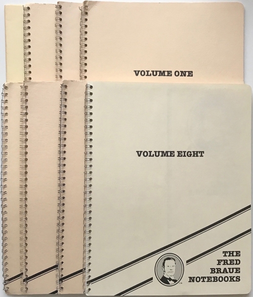 The Fred Braue notebooks( Vol 1-8) by Frederick Braue